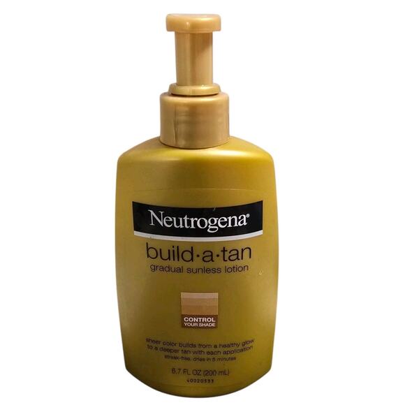 Neutrogena Build-a-tan Gradual Sunless Lotion Control Your Shade 6.7 Fl Oz ~RARE - Picture 2 of 3